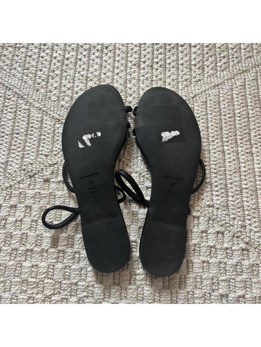 Reformation Ludo Toe Ring Strappy Flat Sandal - Picture 4 of 5